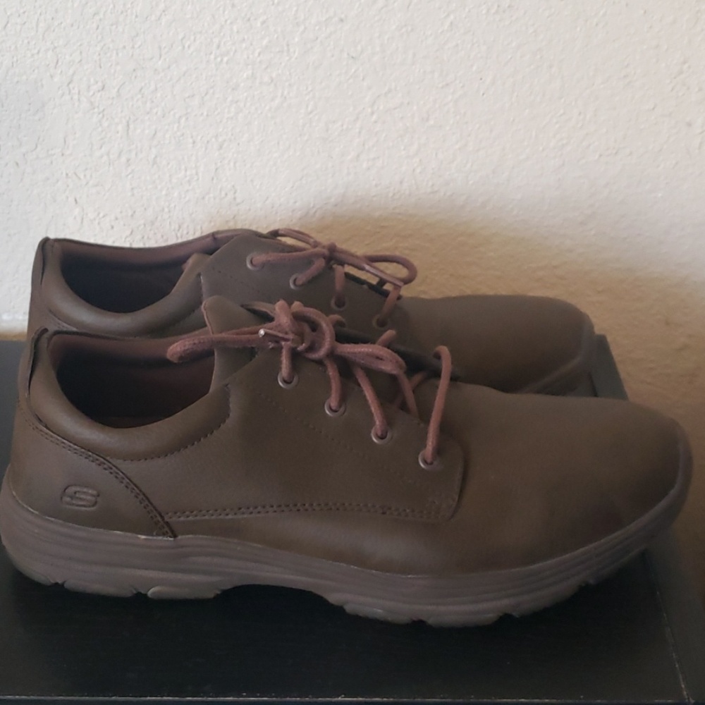 Men's Skechers Garton Modesto Oxford Brown - Picture 7 of 8